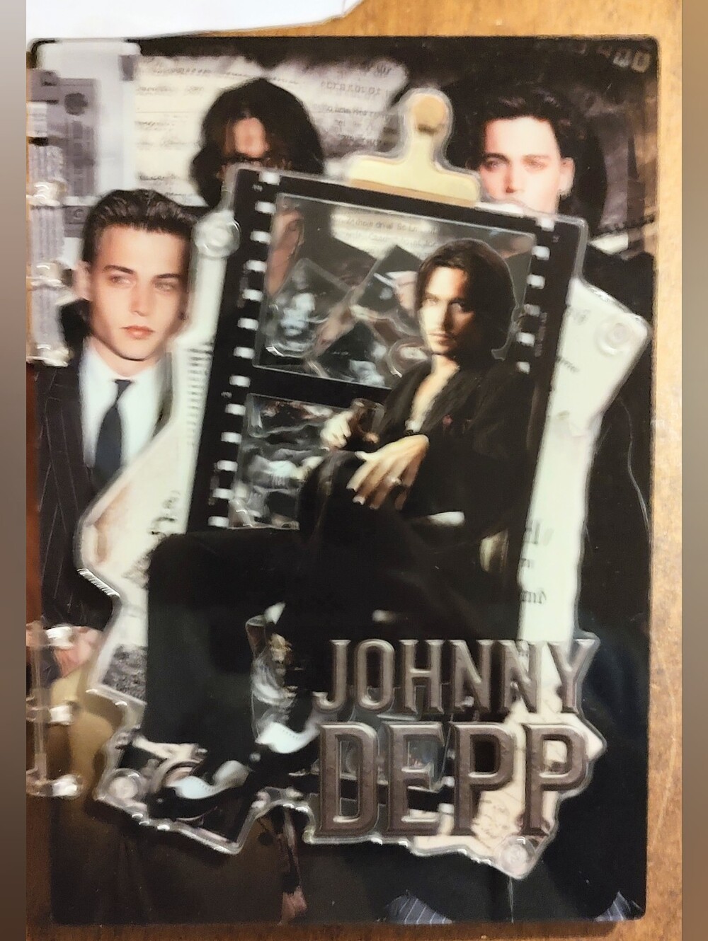 New! A5 Johnny Depp Acrylic Shaker Notebook With Paper